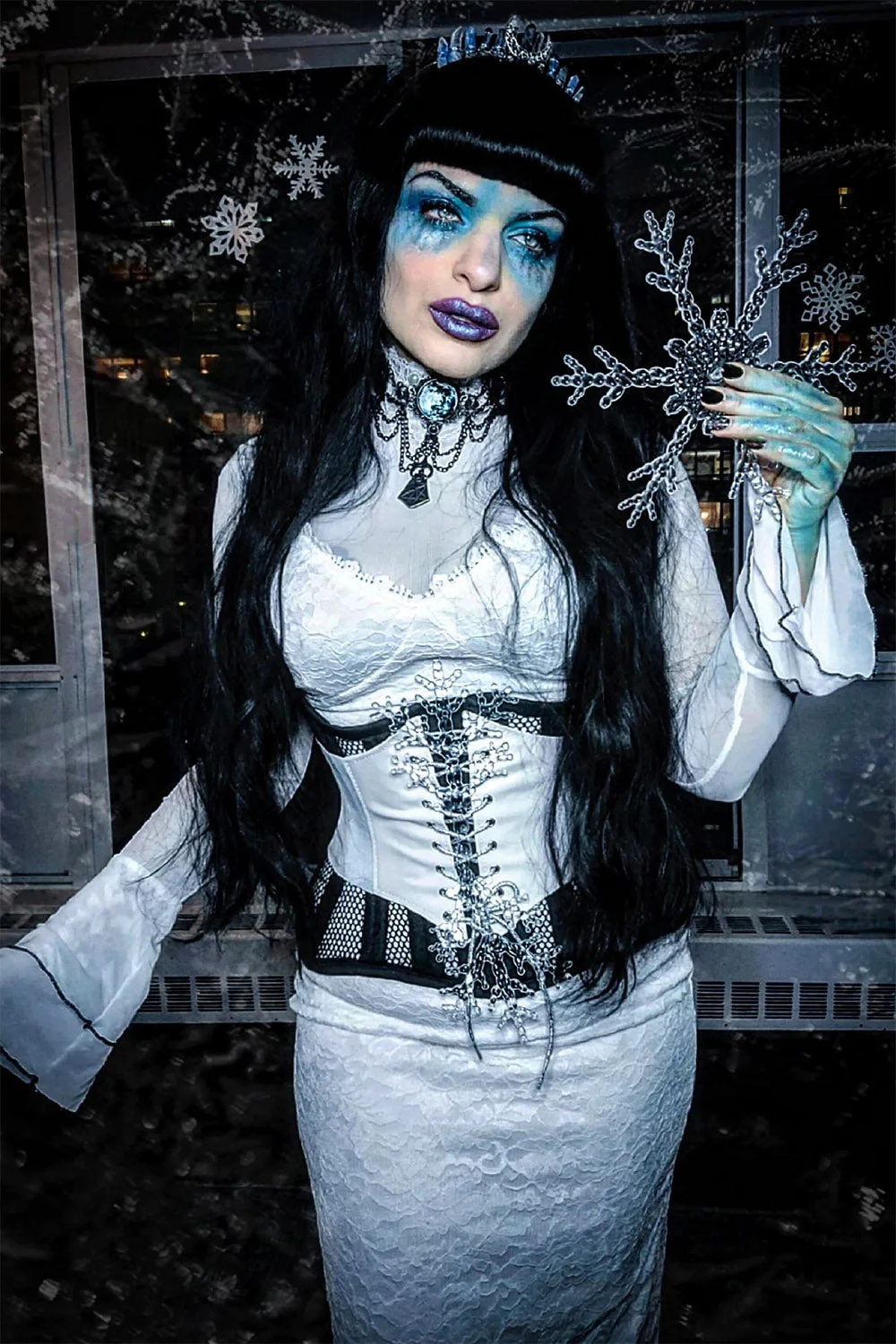 Moon Geometry Choker Restyle Moon Geometry Choker -vampirefreaks shop