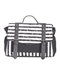 Banned Apparel Spirit Summoner Striped Bag [BLACK/WHITE]