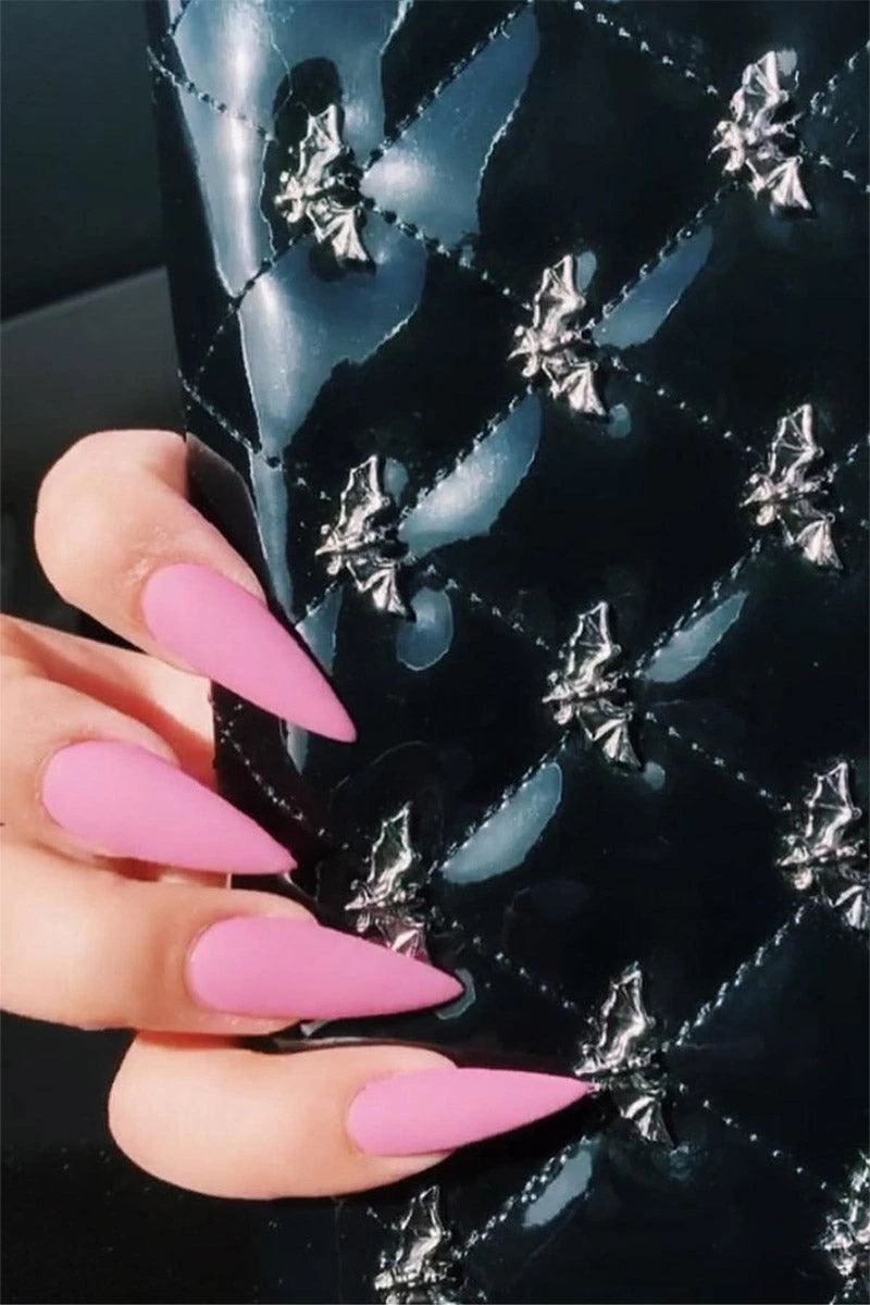 Rock Rebel Black Studded Bats Wallet - Image 2