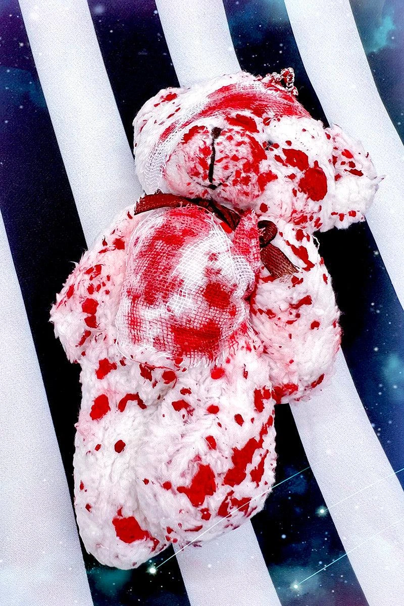 Tentacle Vomit Bloody Bear Keychain