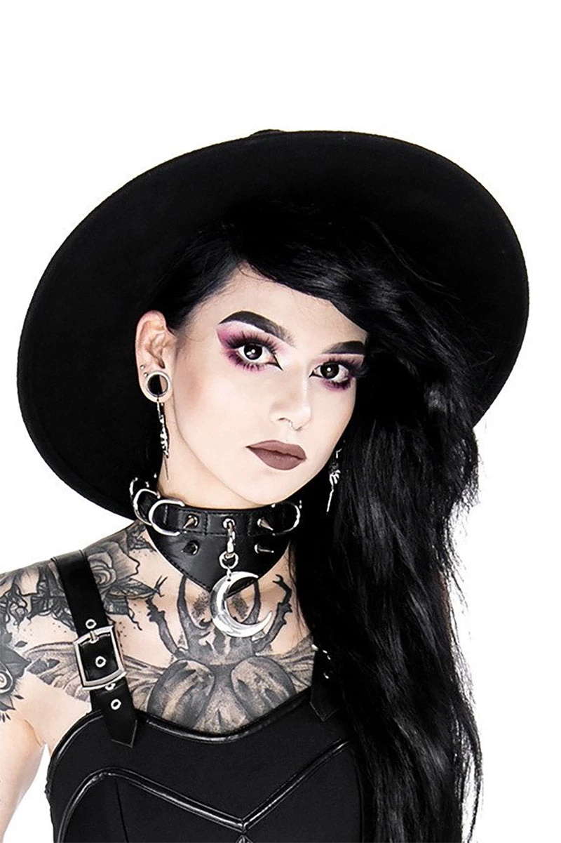 Restyle Moon Ritual Spiked Choker - Image 4