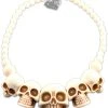 Kreepsville Skull Collection Necklace [White]