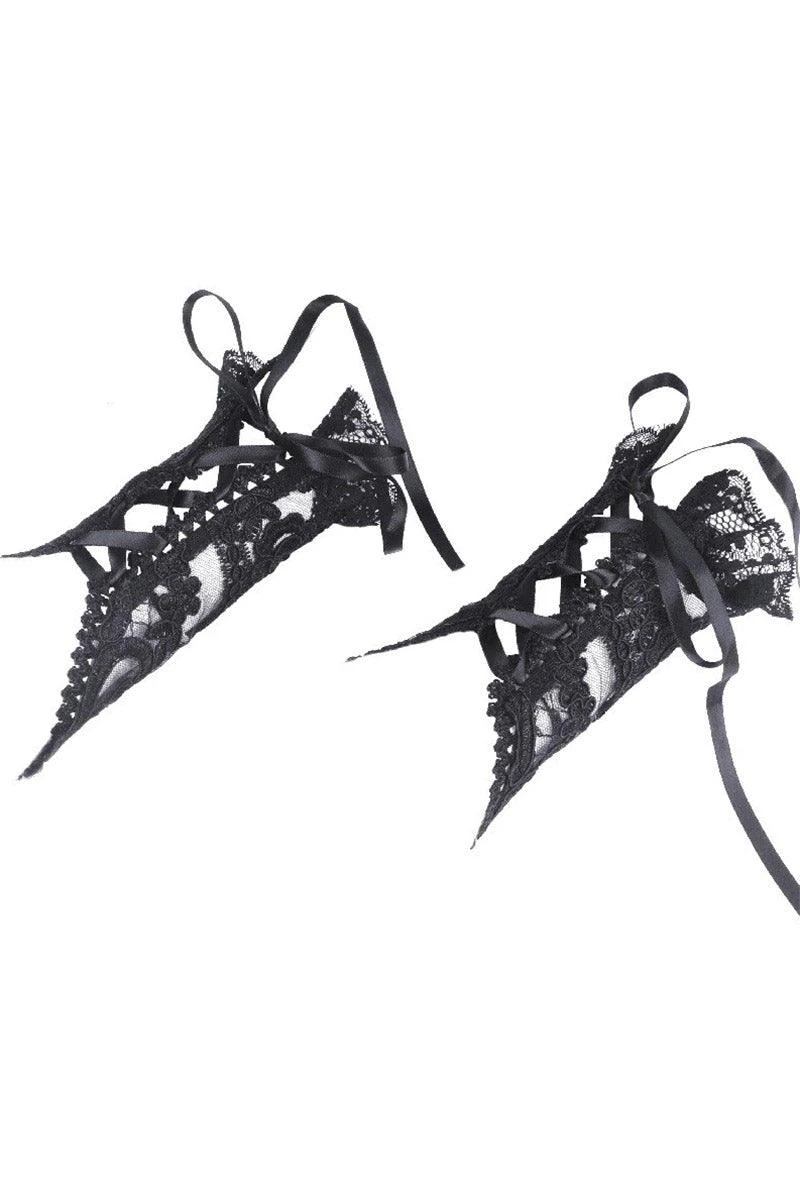 Dark In Love Black Magic Gothic Gloves - Image 6
