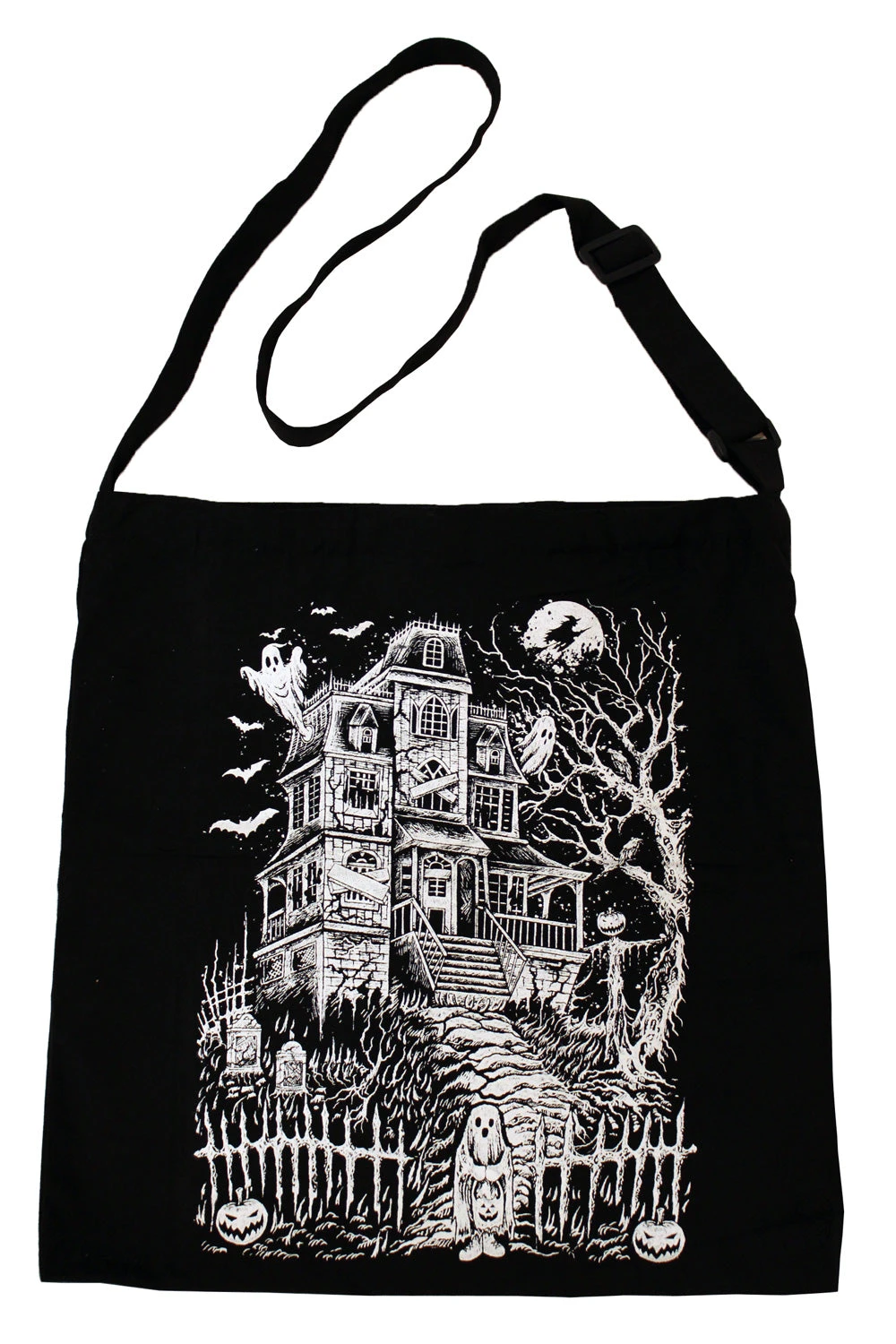 VampireFreaks Shoulder Sling Zipper Tote Bag - Image 2