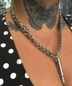 Funk Plus Bulletproof Necklace [Nickel] -vampirefreaks shop hgmgmg 1000x