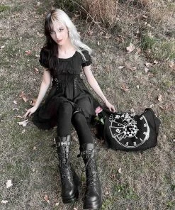 VampireFreaks Alice In Wonderland Clock Bag [Multiple Styles Available] -vampirefreaks shop larissaLRY 1000x