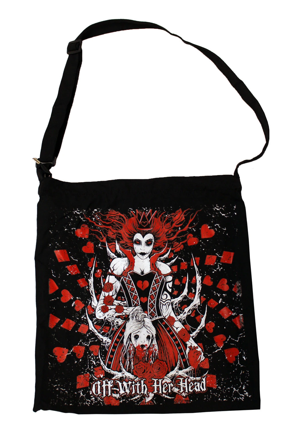 VampireFreaks Shoulder Sling Zipper Tote Bag - Image 9