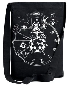 VampireFreaks Alice In Wonderland Clock Bag [Multiple Styles Available] -vampirefreaks shop shoulder tote 4a80362a f2e7 4120 b5cd 8ce0ef3997a5 1000x