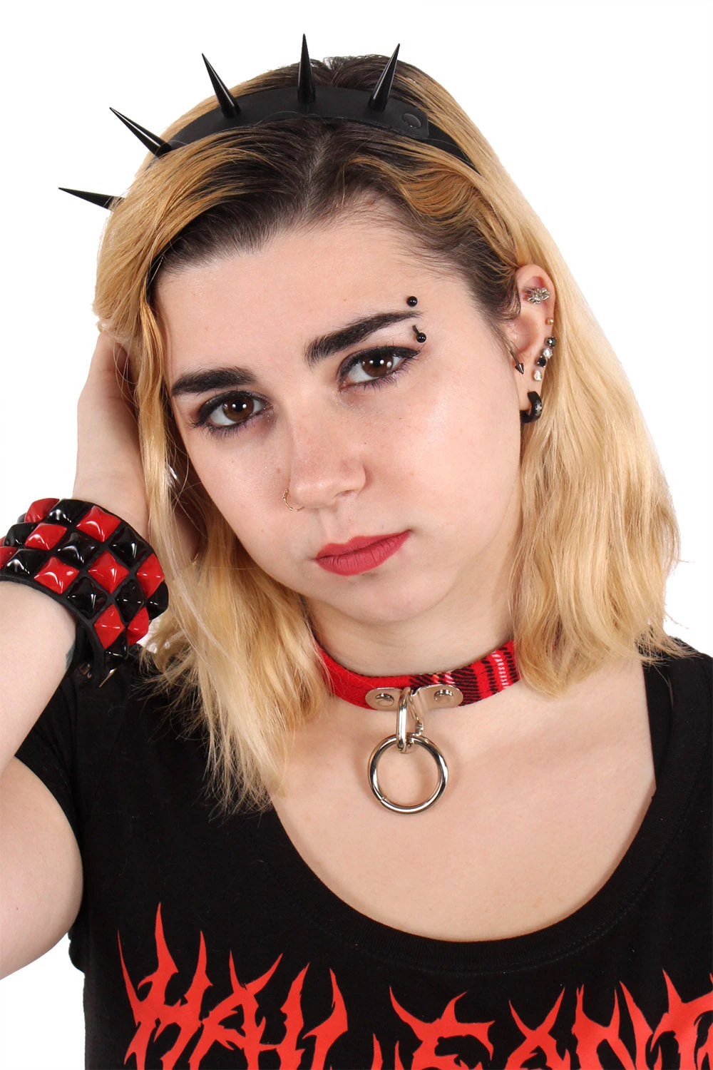 Mind My Spikes Headband Funk Plus Mind My Spikes Headband -vampirefreaks shop spikey headband