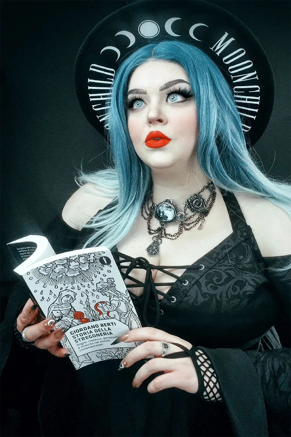 Moon Geometry Choker Restyle Moon Geometry Choker -vampirefreaks shop