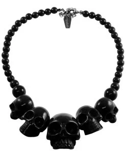 Kreepsville Skull Collection Necklace [Black]