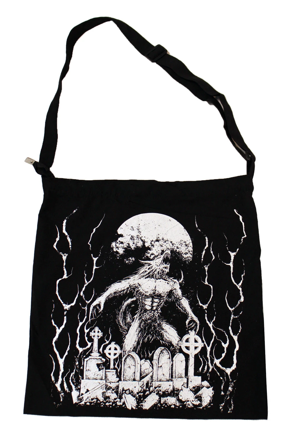 VampireFreaks Shoulder Sling Zipper Tote Bag - Image 10