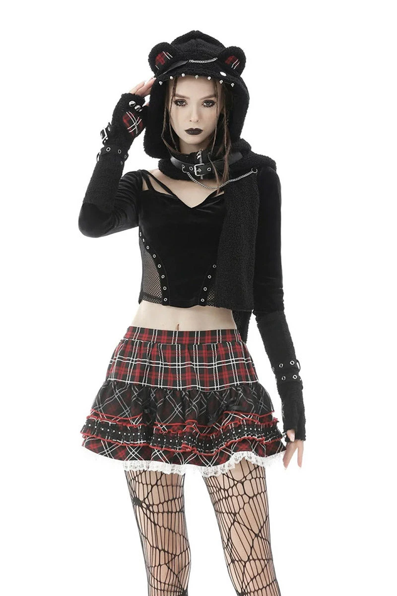 Dark In Love Cat Scratches Paw Print Gloves - Image 2